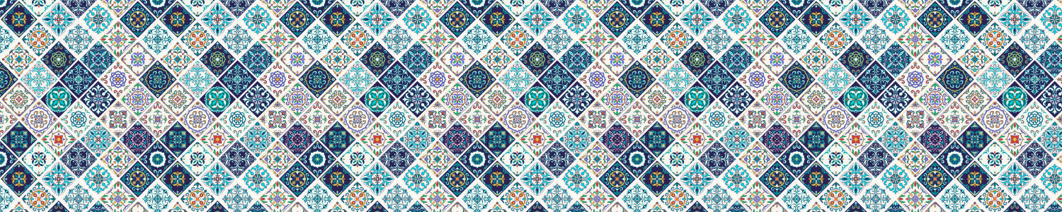Waschbeckenrückwand Patchwork
