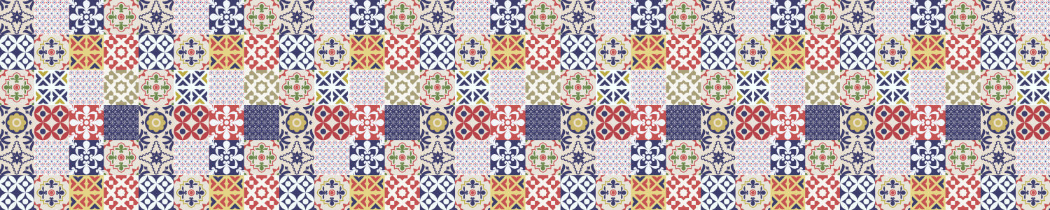 Waschbeckenrückwand Patchwork