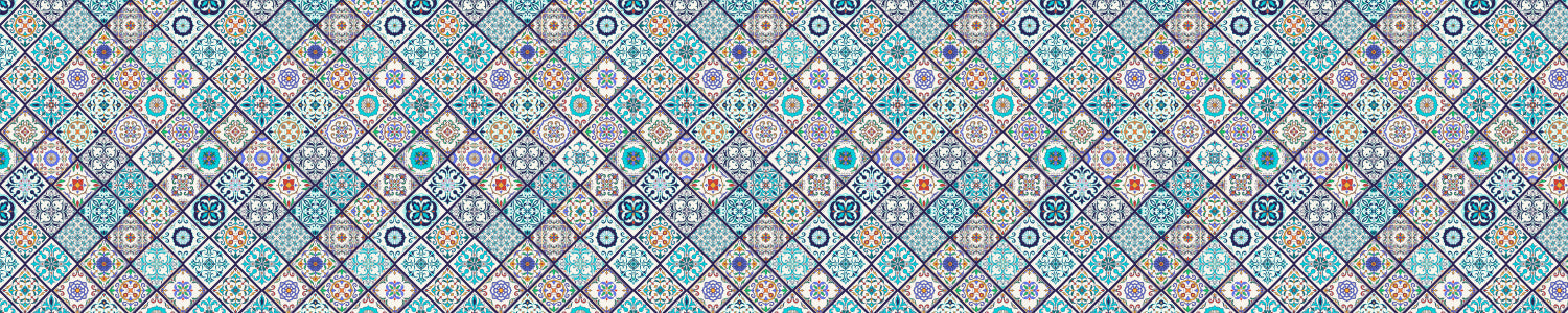 Waschbeckenrückwand Patchwork