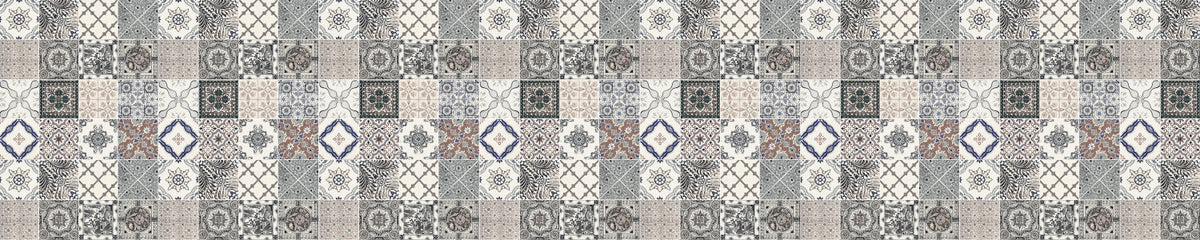 Badrückwand Patchwork