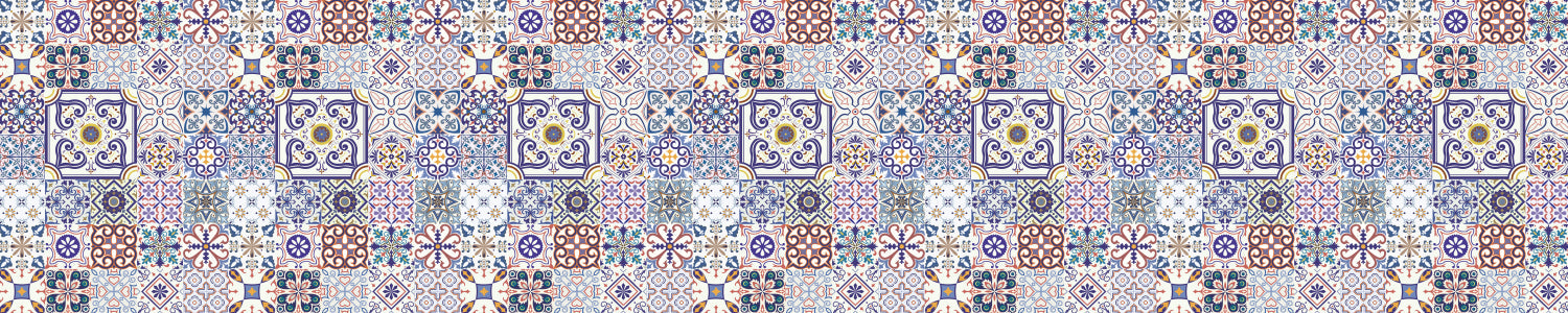 Waschbeckenrückwand Patchwork