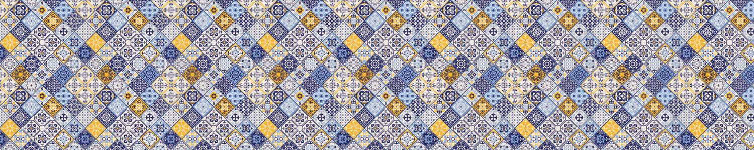 Badrückwand Patchwork