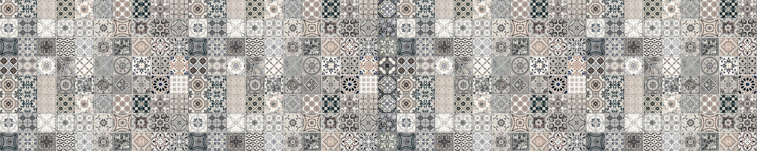 Badrückwand Patchwork