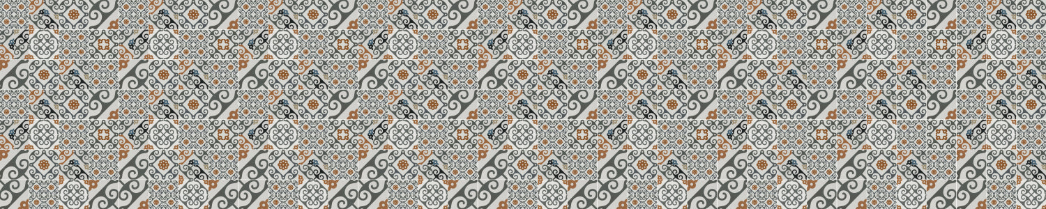Badrückwand Patchwork