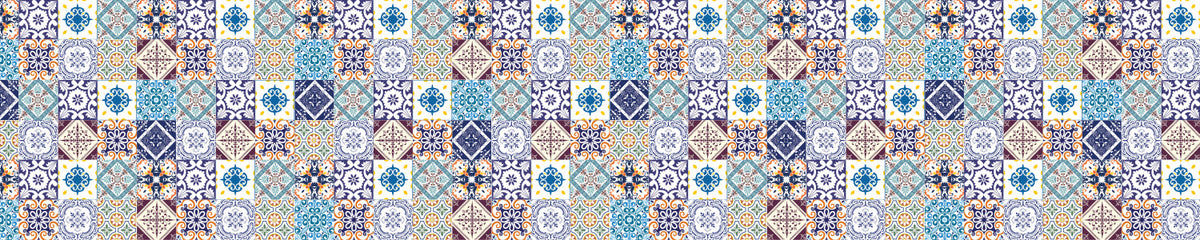 Waschbeckenrückwand Patchwork