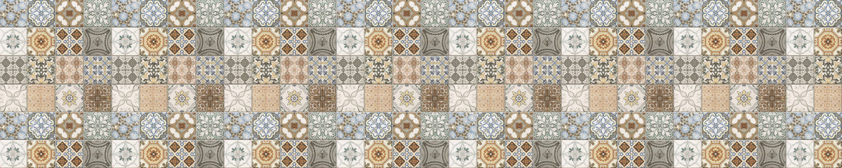 Waschbeckenrückwand Patchwork