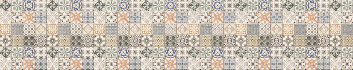 Badrückwand Patchwork