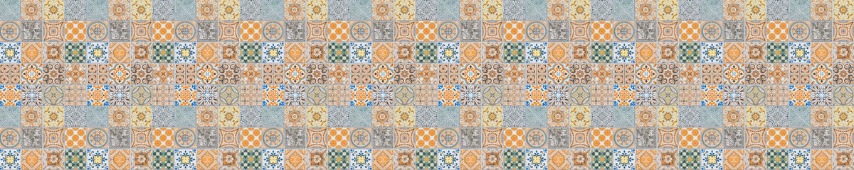 Badrückwand Patchwork
