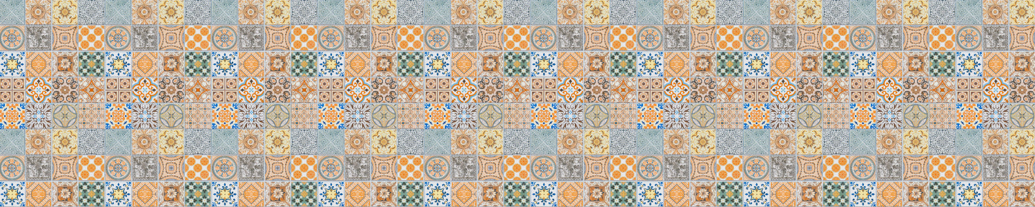 Badrückwand Patchwork