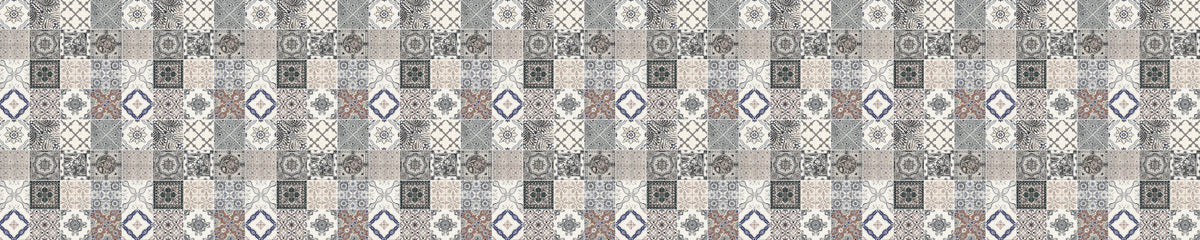 Badrückwand Patchwork