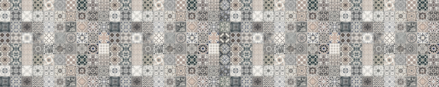 Badrückwand Patchwork