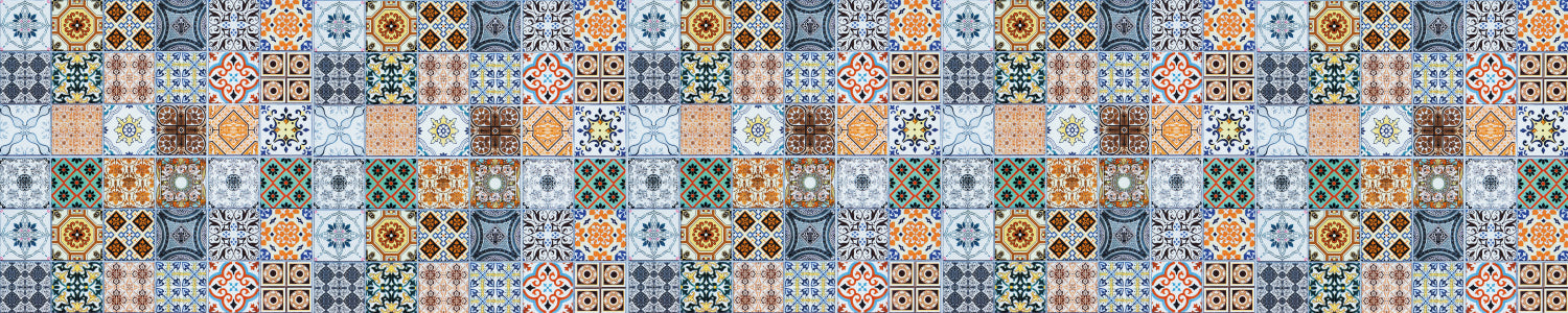 Badrückwand Patchwork