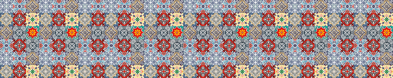 Waschbeckenrückwand Patchwork