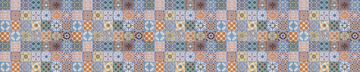 Badrückwand Patchwork
