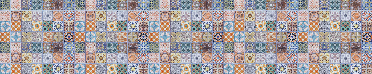 Waschbeckenrückwand Patchwork