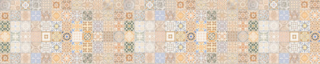 Badrückwand Patchwork