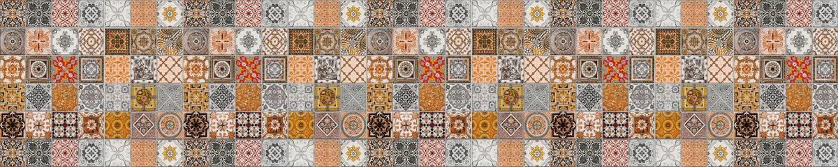 Waschbeckenrückwand Patchwork
