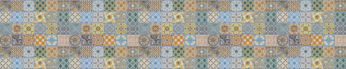 Waschbeckenrückwand Patchwork
