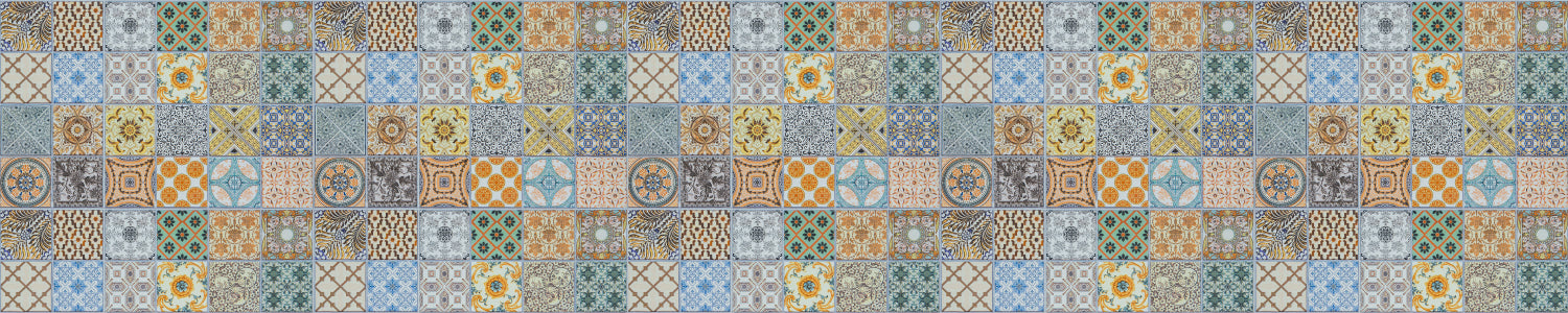 Waschbeckenrückwand Patchwork