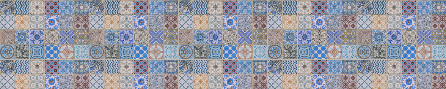 Badrückwand Patchwork
