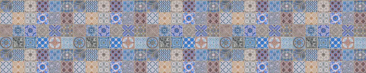 Waschbeckenrückwand Patchwork