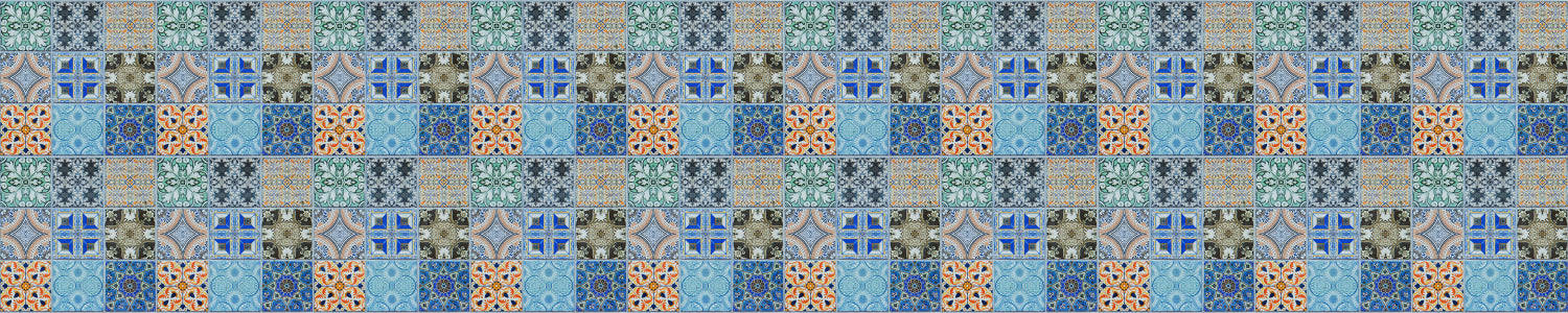 Badrückwand Patchwork