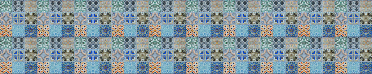 Waschbeckenrückwand Patchwork