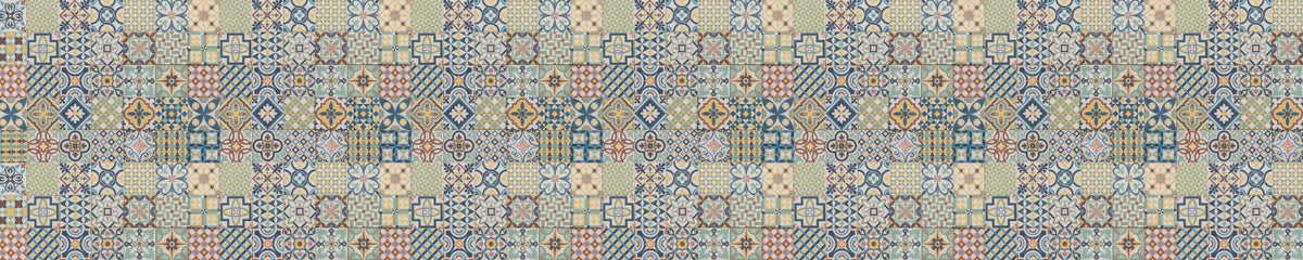Waschbeckenrückwand Patchwork