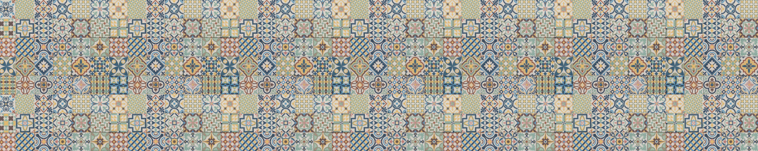 Badrückwand Patchwork