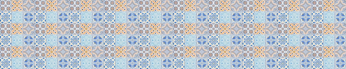 Badrückwand Patchwork