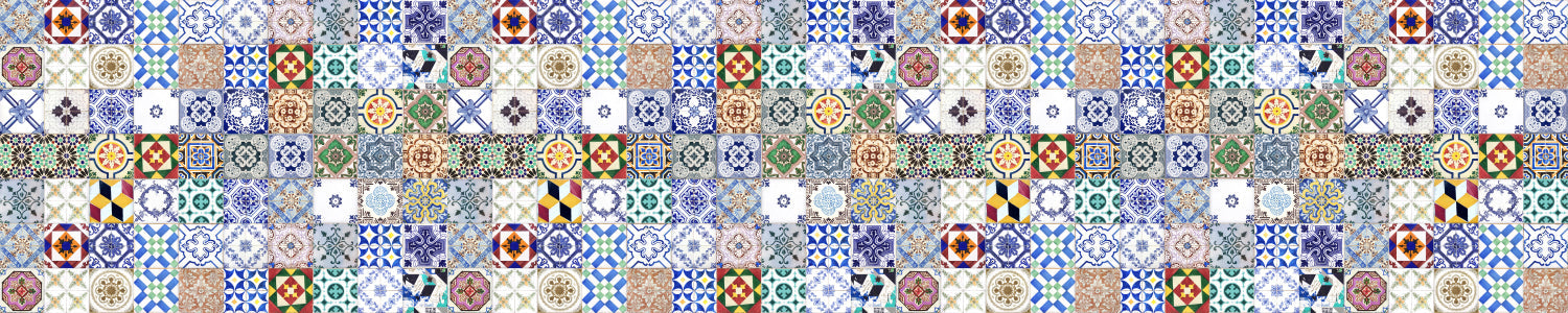Waschbeckenrückwand Patchwork