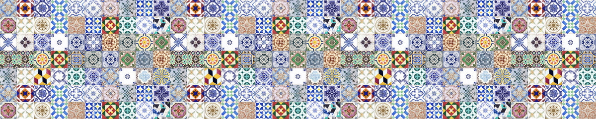 Badrückwand Patchwork