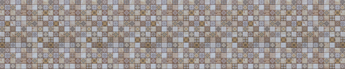 Badrückwand Patchwork