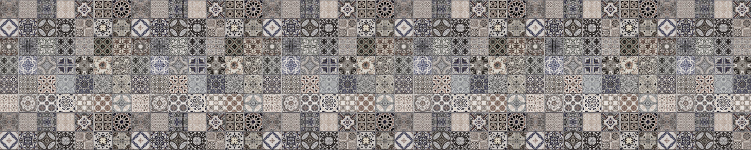 Badrückwand Patchwork