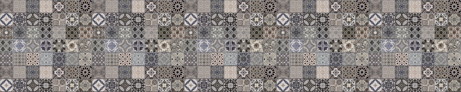 Badrückwand Patchwork