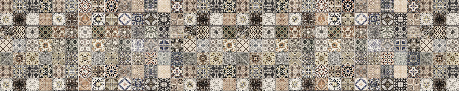 Waschbeckenrückwand Patchwork