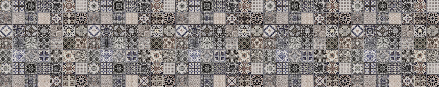 Waschbeckenrückwand Patchwork