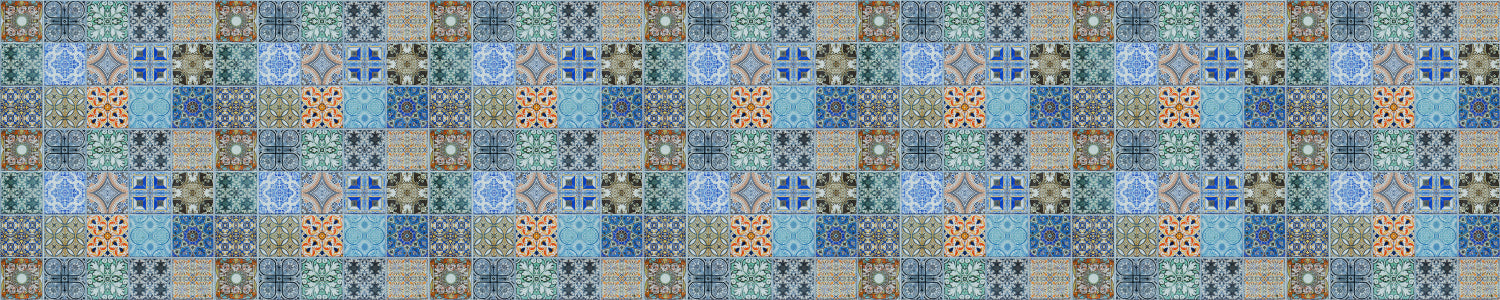 Waschbeckenrückwand Patchwork