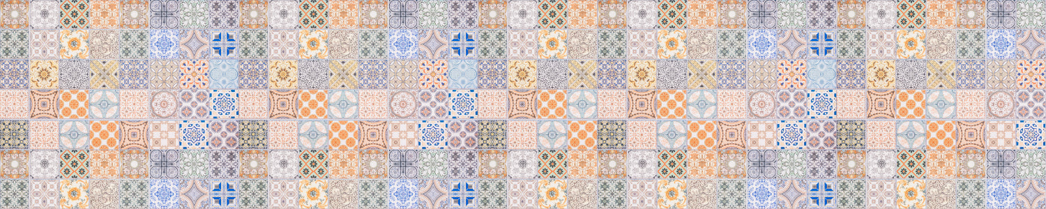 Badrückwand Patchwork