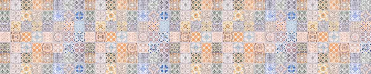 Waschbeckenrückwand Patchwork