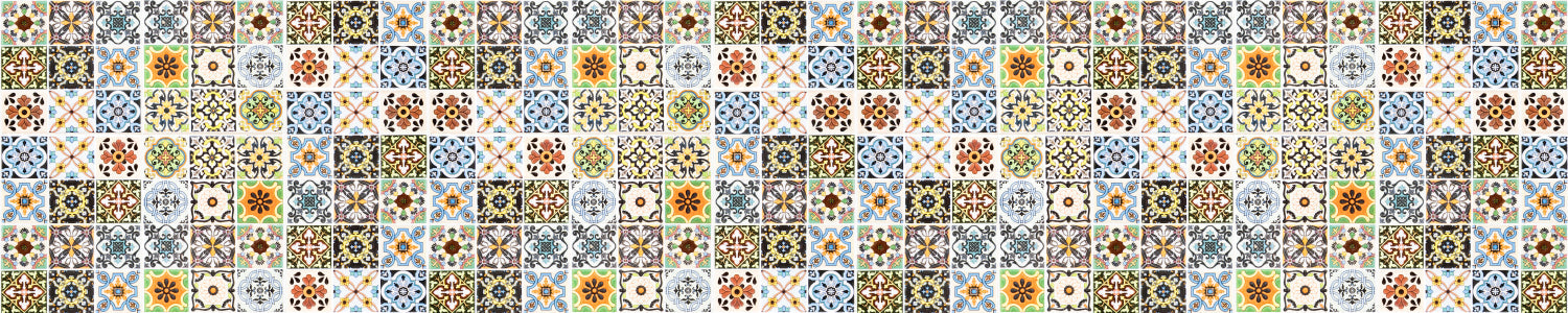 Waschbeckenrückwand Patchwork