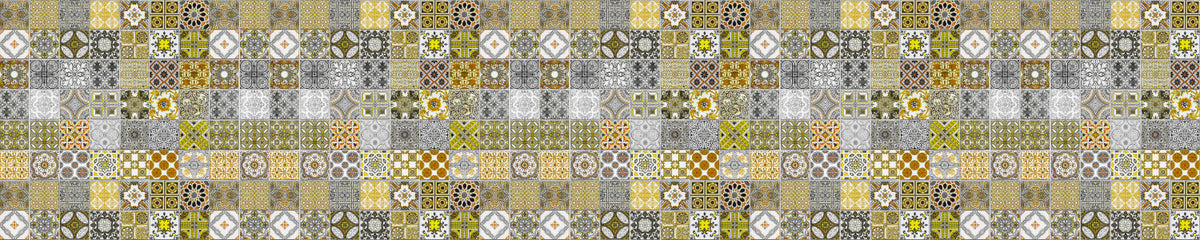 Badrückwand Patchwork