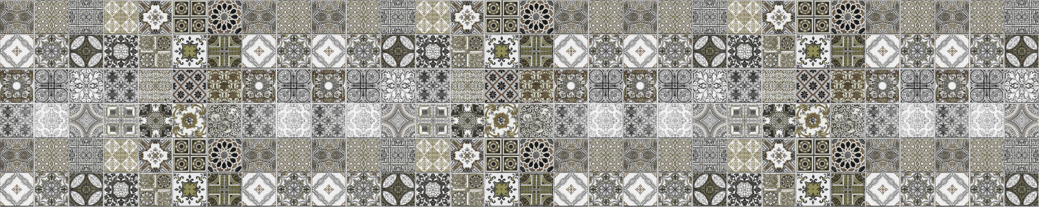Waschbeckenrückwand Patchwork