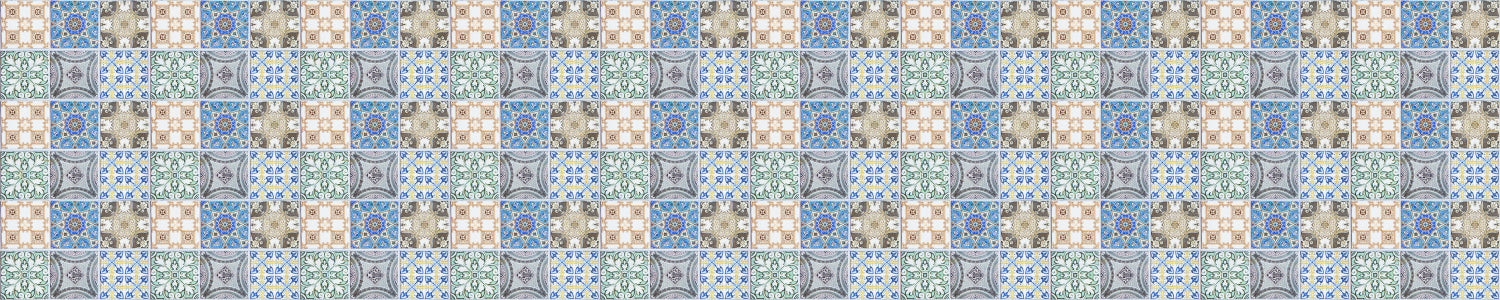 Badrückwand Patchwork