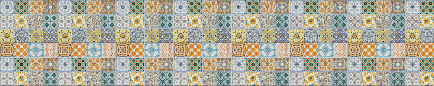 Badrückwand Patchwork