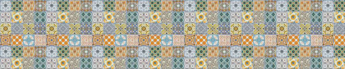 Waschbeckenrückwand Patchwork