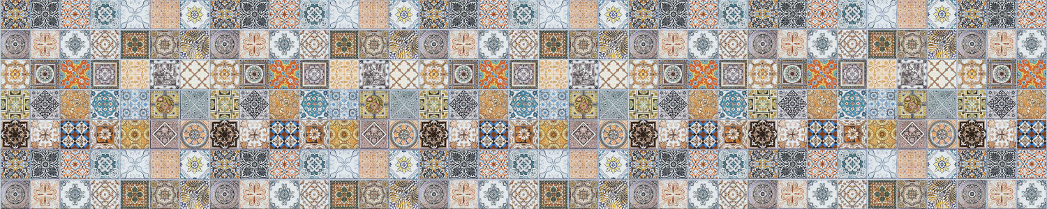 Waschbeckenrückwand Patchwork