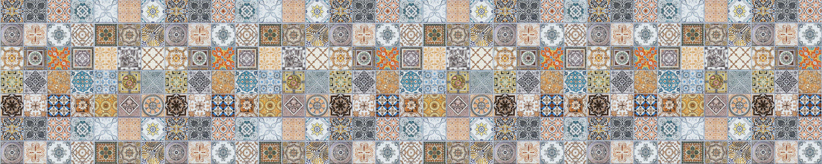 Badrückwand Patchwork