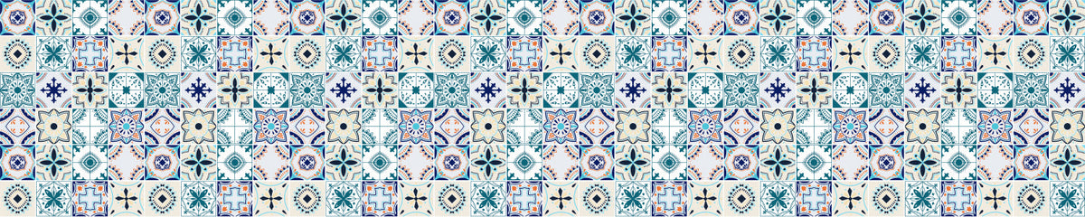 Badrückwand Patchwork