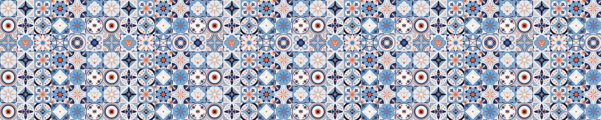 Badrückwand Patchwork